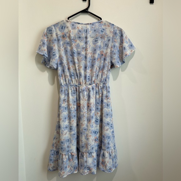 Blue patterned dress - Picture 2 of 4